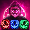 Purnin Halloween Neon LED Purge Mask