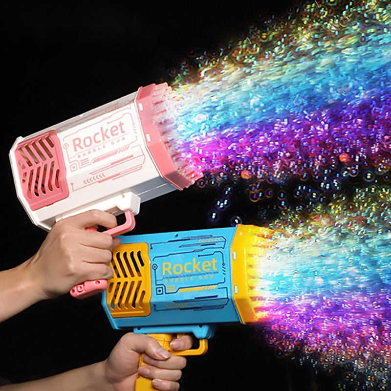 Soap bubble gun rocket automatic soap bubbles
