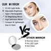 PocketVanity™ - USB rechargeable compact LED makeup mirror