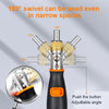 DrehPro | Versatile 180 ° ratchet screwdrivers