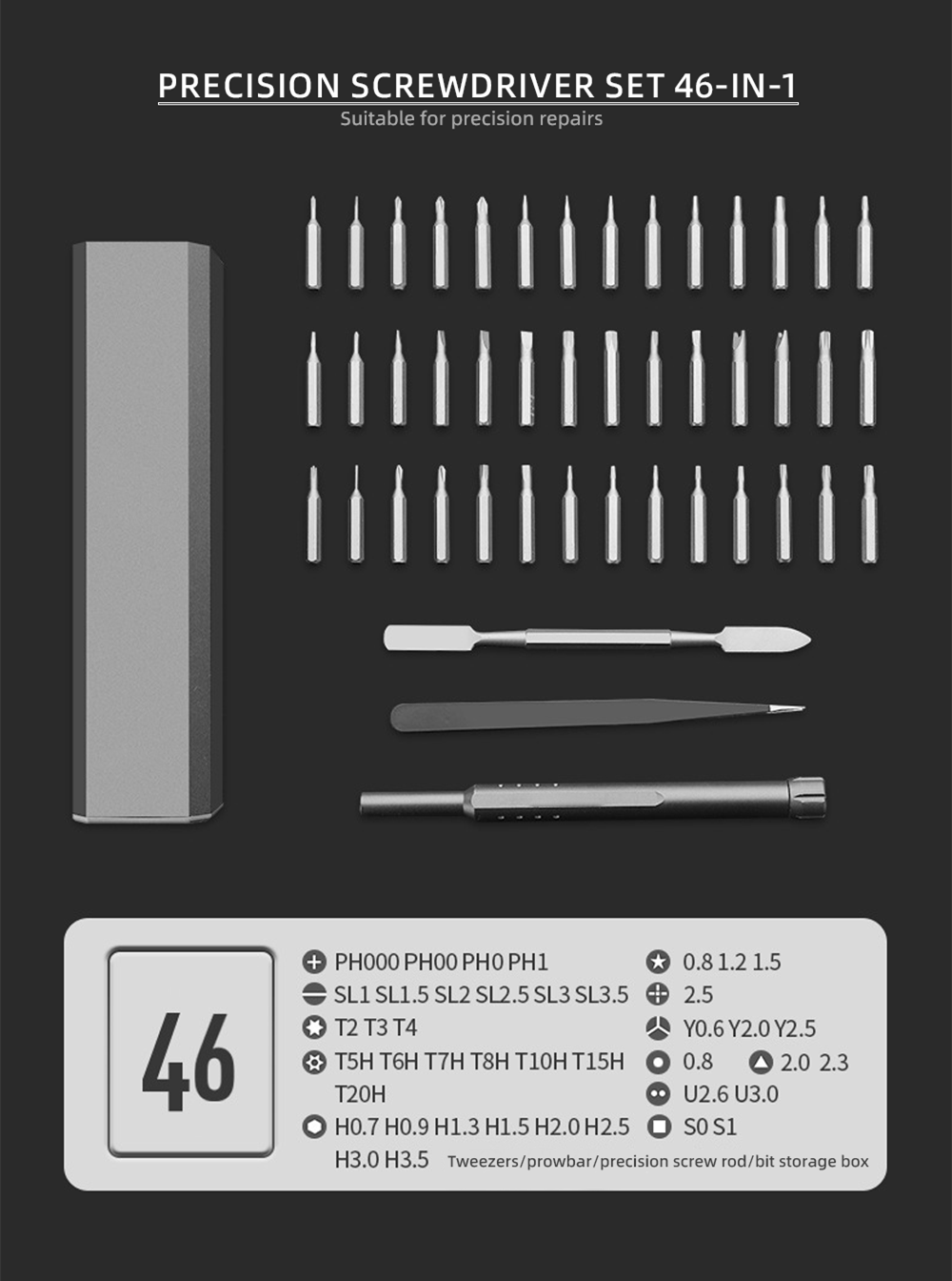 | Bitrix 24 in 1 Screwdriver Set