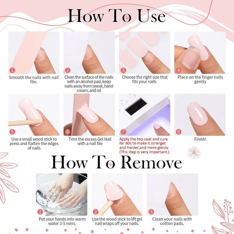 InstaChic™ - 20 pieces UV gel nail foils