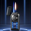 Doppelflammen-Feuerzeug™ Wiederaufladbar mit farbigen Lichtern