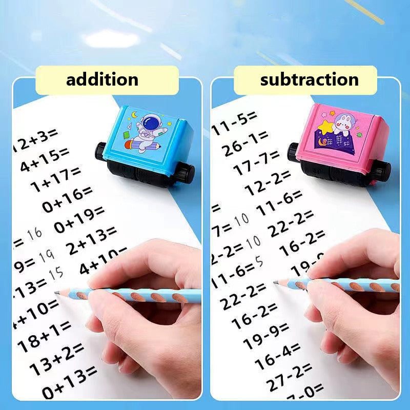 1+1 FREE | Math Learner™ - Arithmetic roll design stamp for kids 【Last day discount】