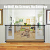 Safety gate pet/child retractable drill-free