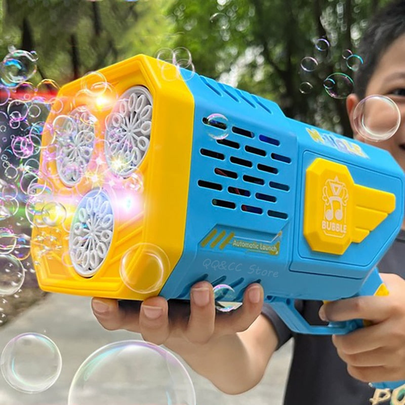 Soap bubble gun rocket automatic soap bubbles
