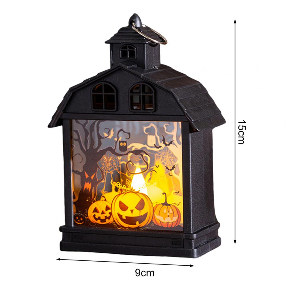 Illuminova Vintage Halloween Lantern with Flameless Candle - Set of 4