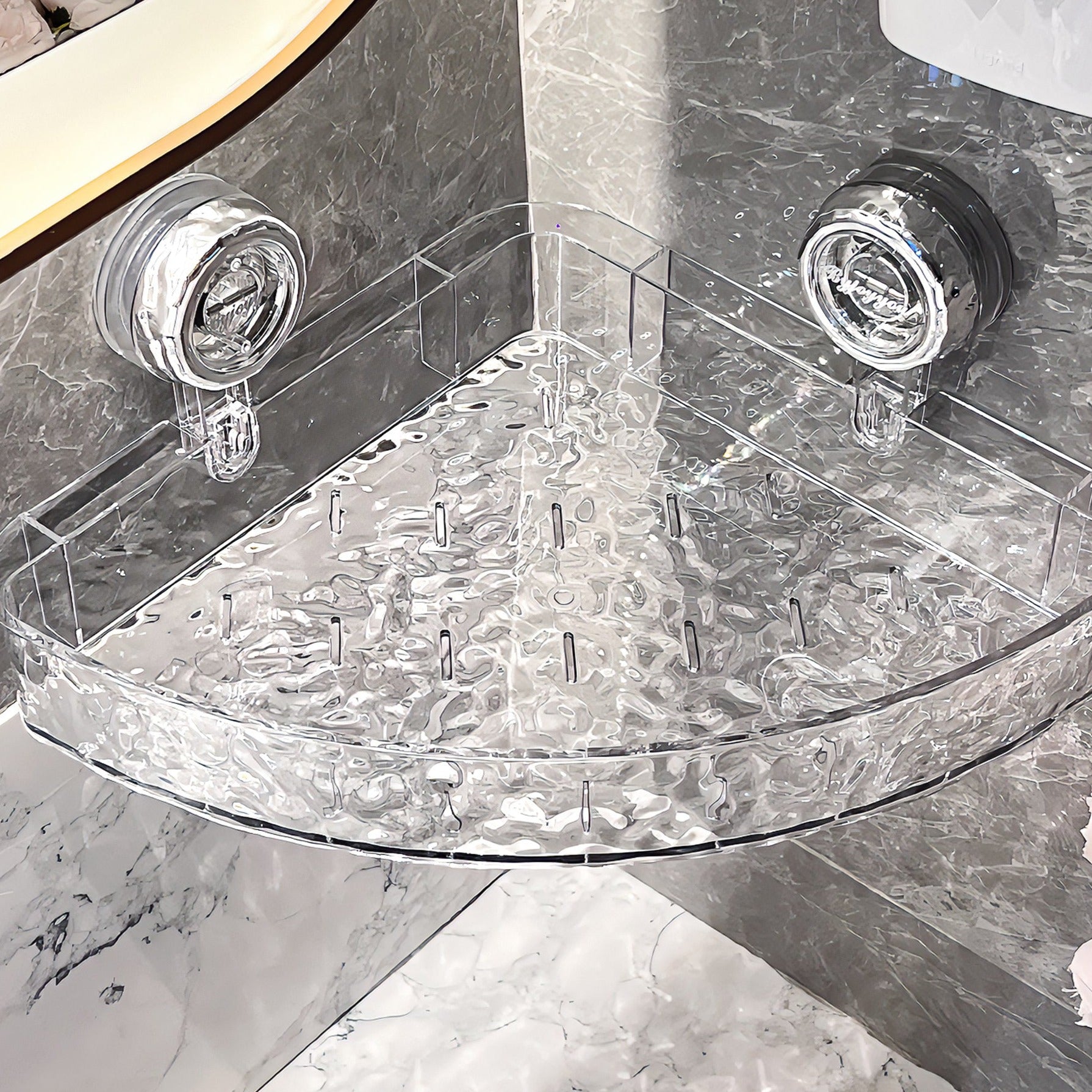 NoDrill™ - Acrylic shower shelf