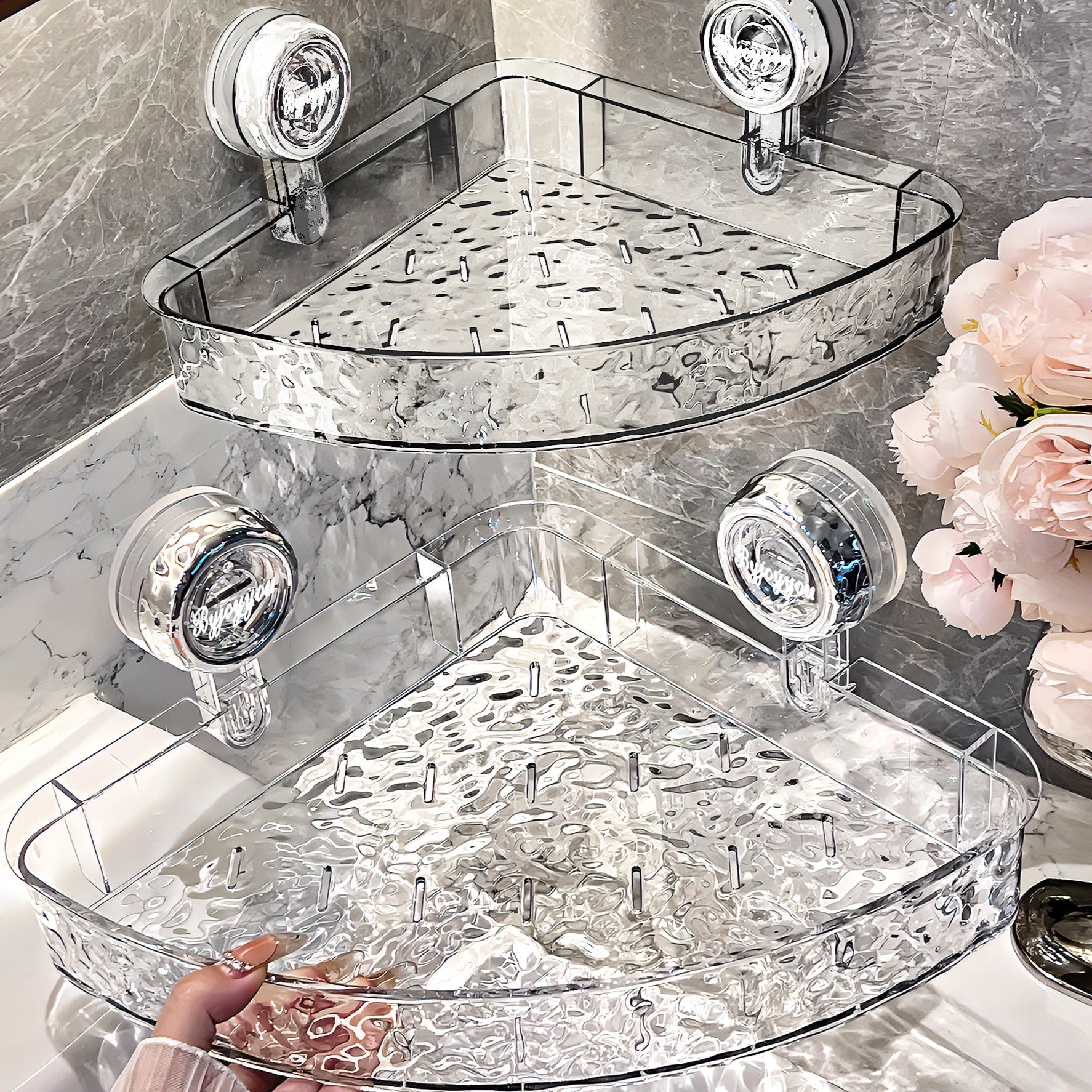 NoDrill™ - Acrylic shower shelf