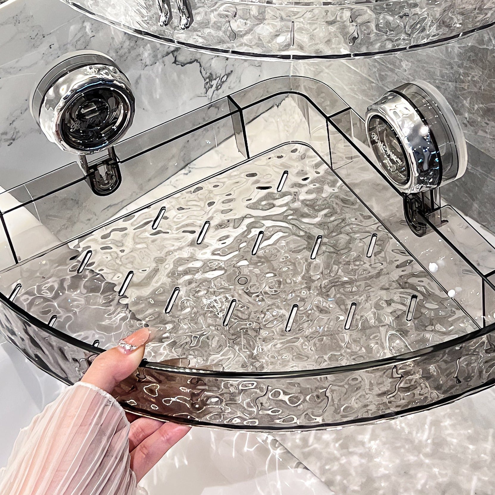 NoDrill™ - Acrylic shower shelf