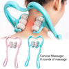 FlexiKnead™ - Hand-held neck massager with 360° rotating massage heads