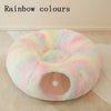 PlushParadise™ - 2-in-1 Round Cat Bed and Tunnel Toy