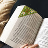 Book™ Personalized hand embroidered corner bookmark