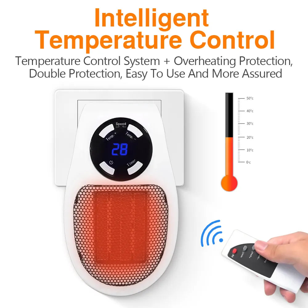 Miniheater™ - Portable Plug n Go - 500W wall heater