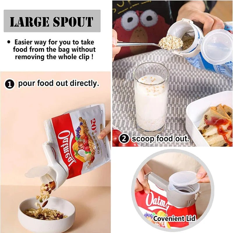 ClipEase™ - Keep food fresh, fill with precision!