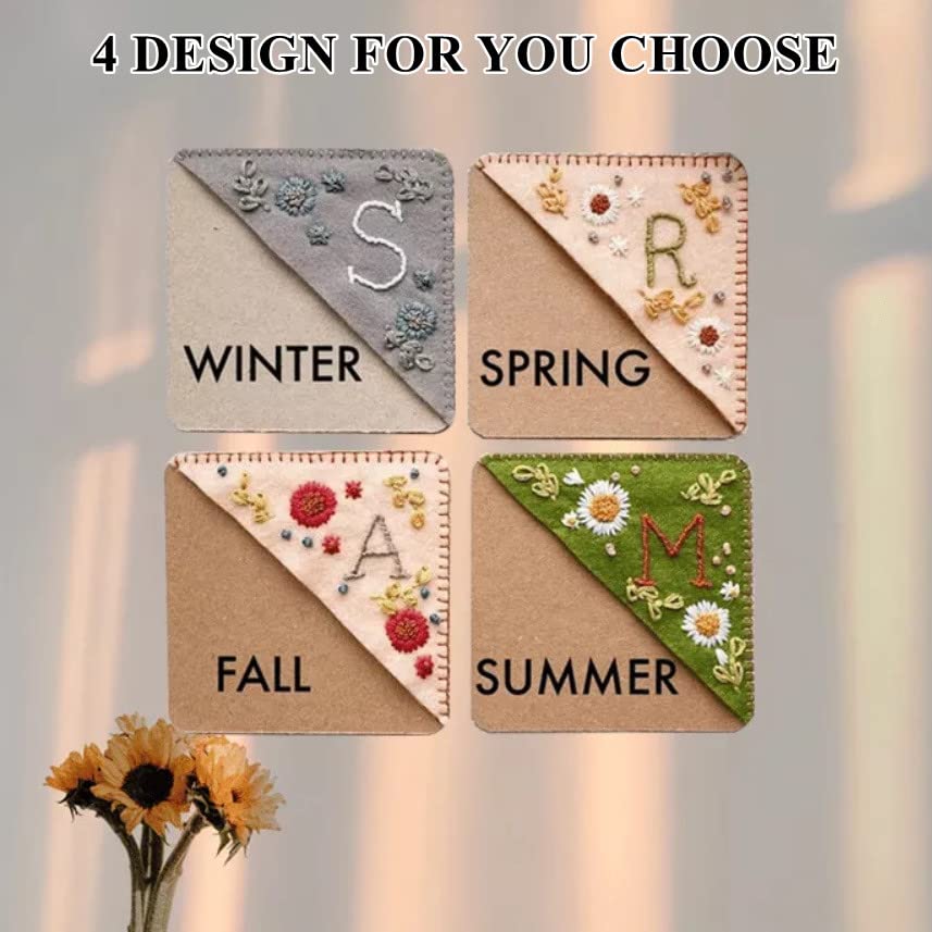Book™ Personalized hand embroidered corner bookmark