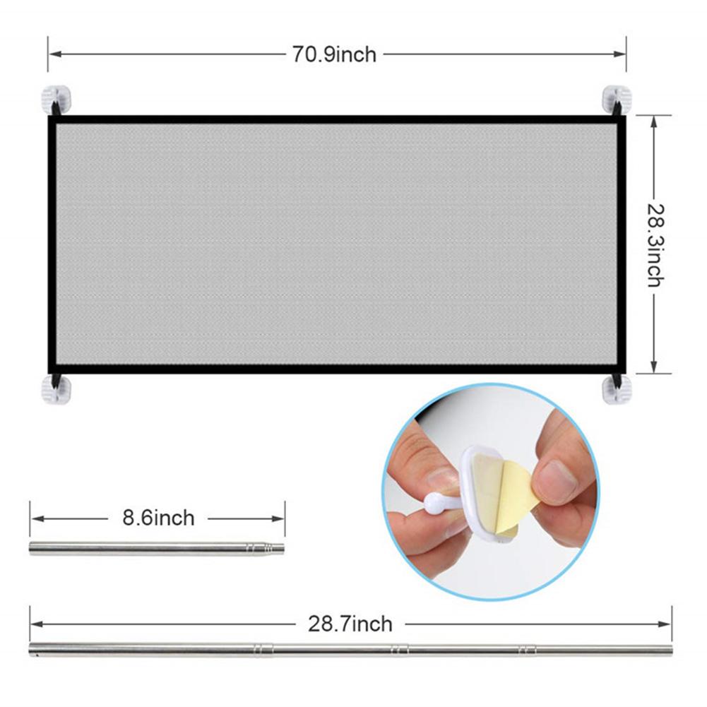 Safety gate pet/child retractable drill-free