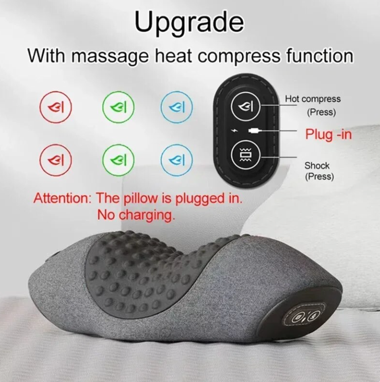 Neck Massager Cervical Hot Pillow