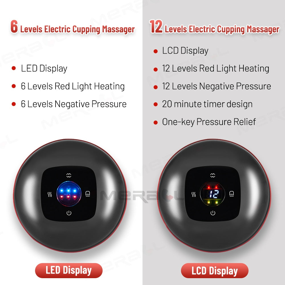 Electric vacuum cupping massage body shells