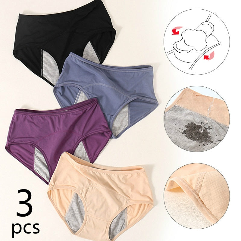 LeakProof™ - High Waist Leakproof Panties(3pcs)