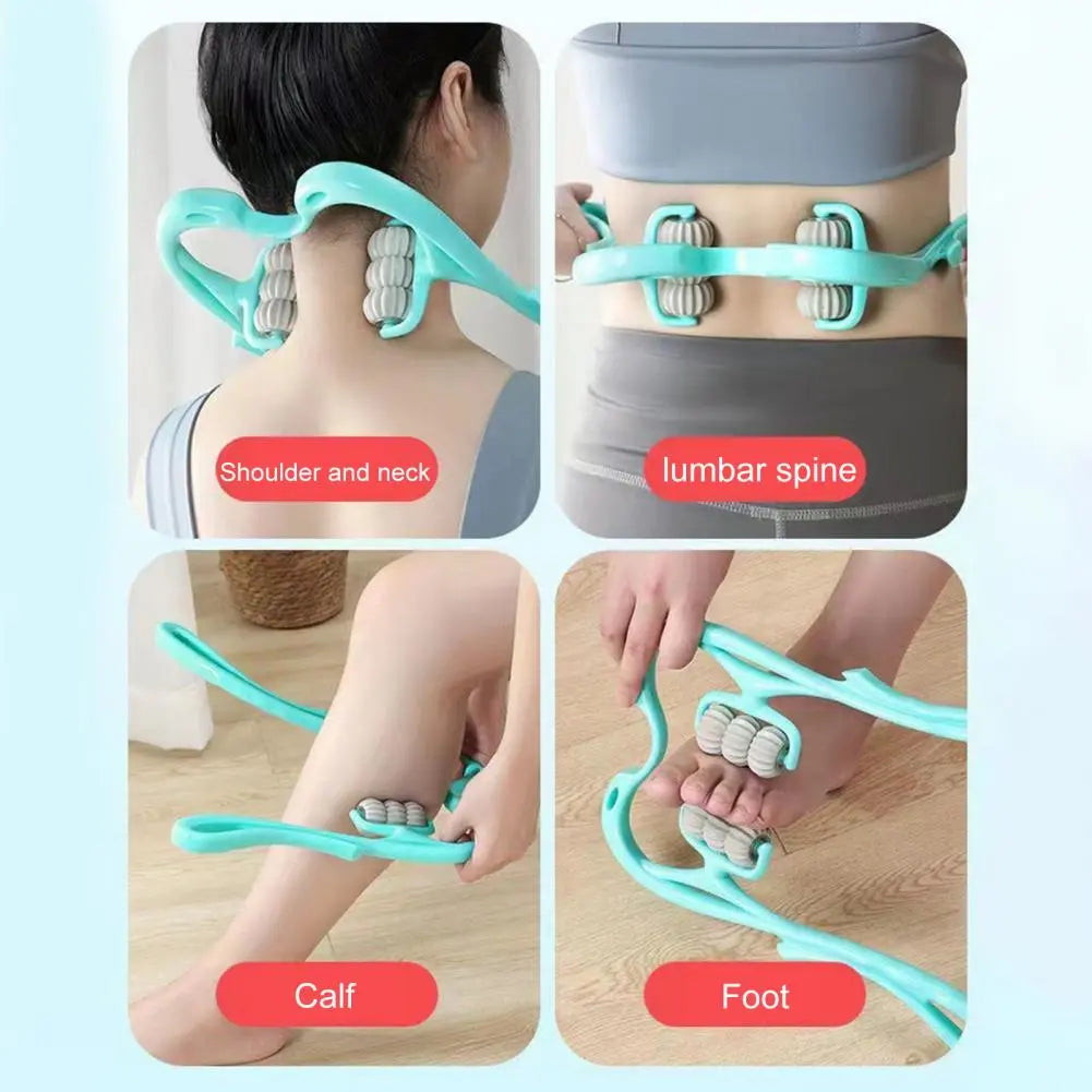FlexiKnead™ - Hand-held neck massager with 360° rotating massage heads