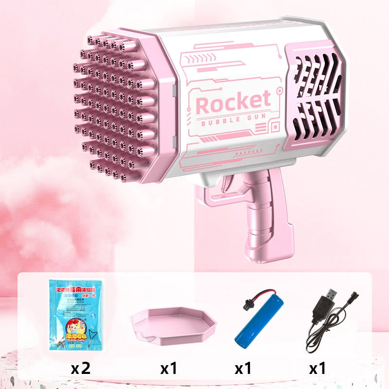 Soap bubble gun rocket automatic soap bubbles