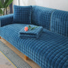 Plush anti-slip sofa cover