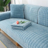 Plush anti-slip sofa cover