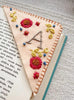 Book™ Personalized hand embroidered corner bookmark