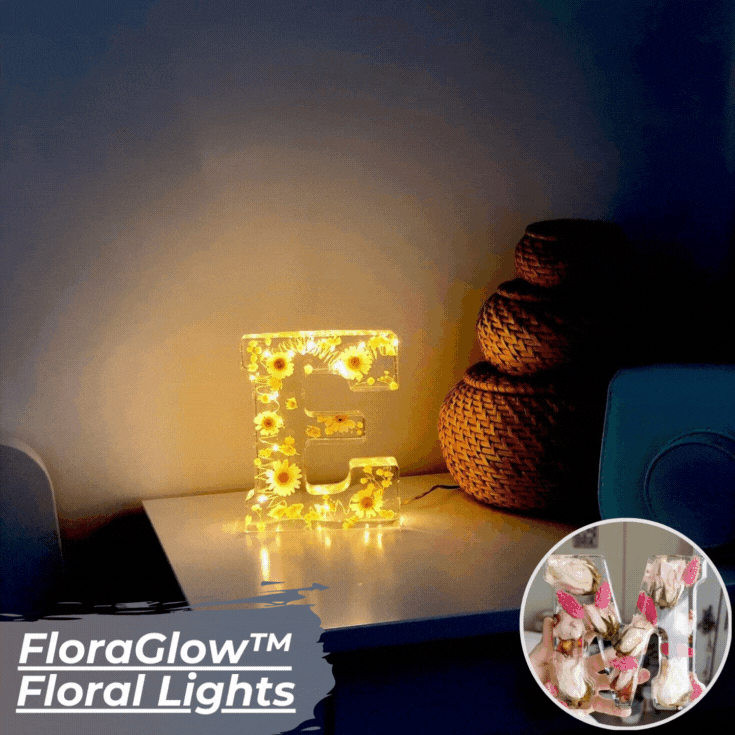 FloraGlow™ - Floral night light
