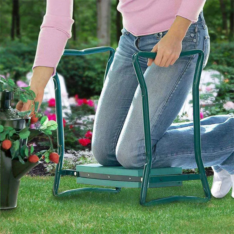 GardenBliss™ - the ultimate 2-in-1 kneeling bench with high comfort and tool pockets!