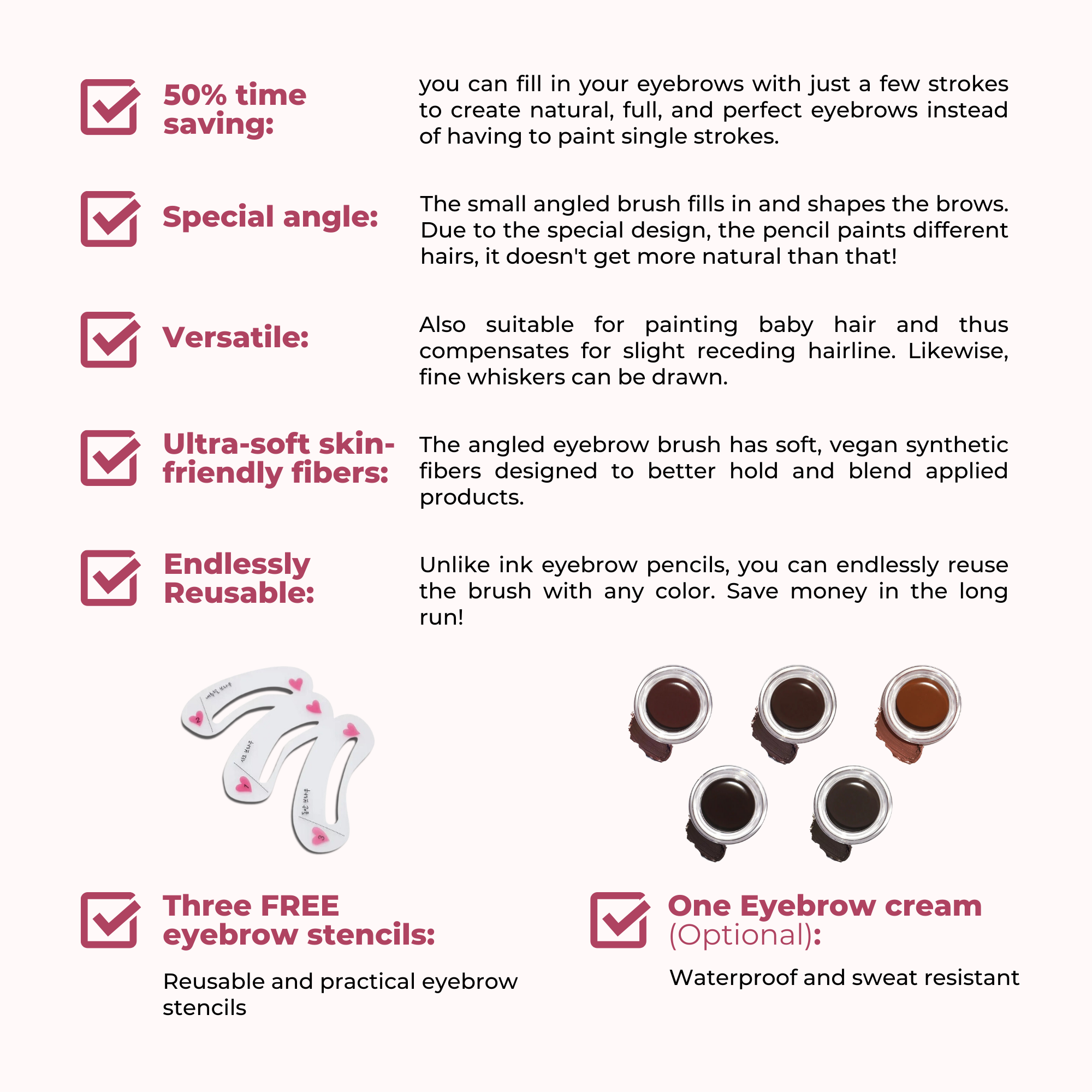 FOR THIS WEEK ONLY! TheBrow 2.0 Eyebrow Brush incl. FREE Stencils