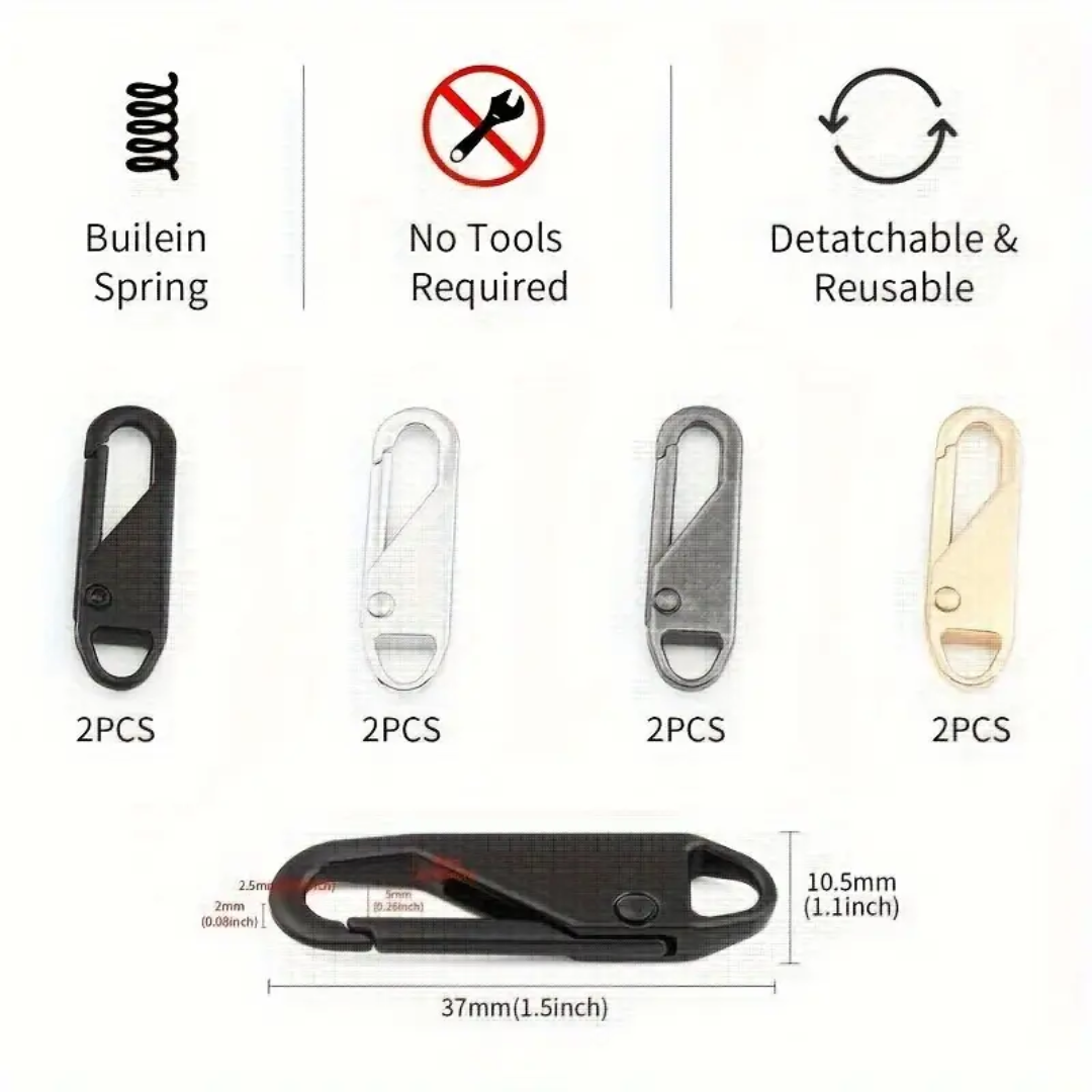 5+5 FREE | SuperZipper™  | Universal Metal Zipper [Late Day Discount].