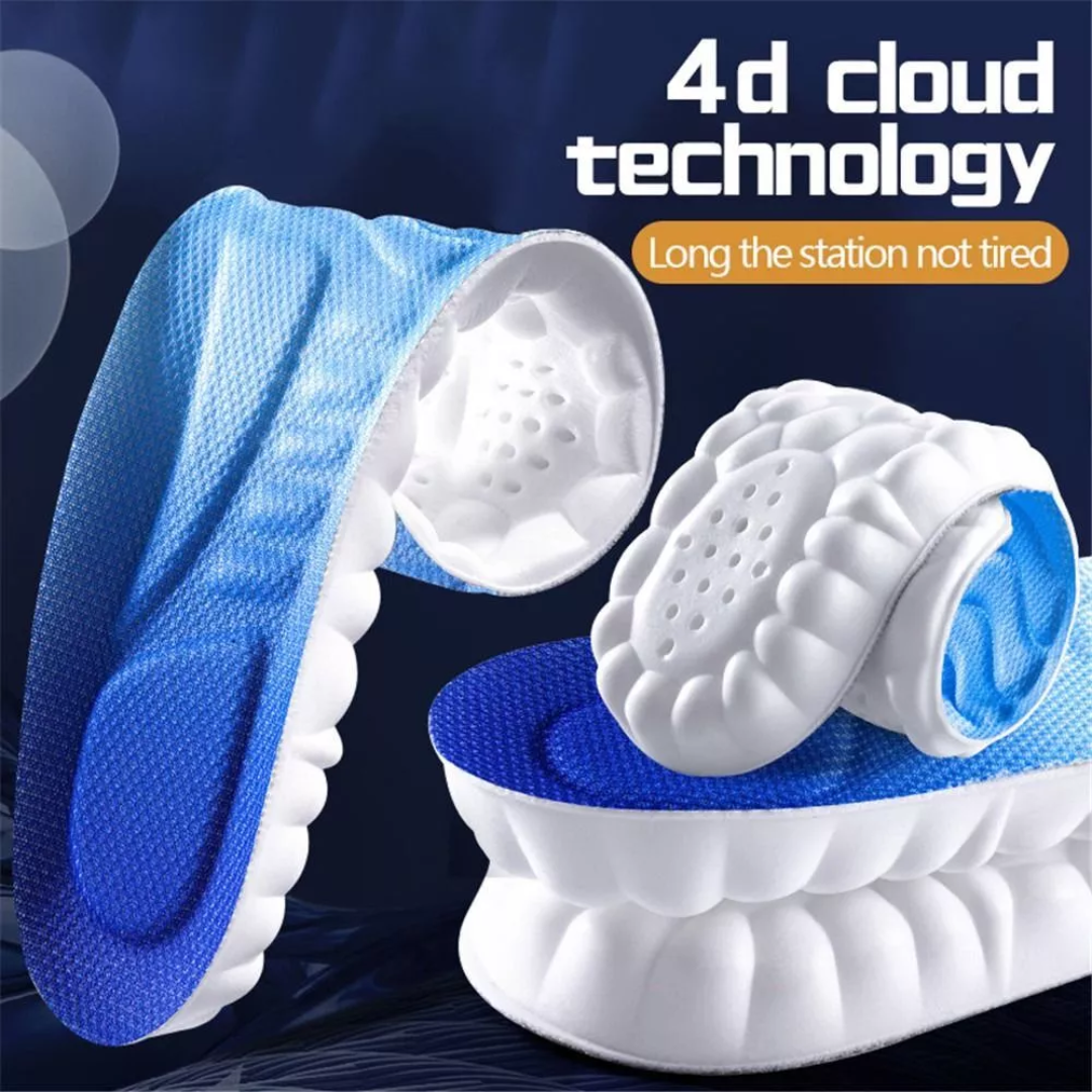 (1+1 PAIR FREE) | ElastiStep™ | 4D Highly elastic shock insoles