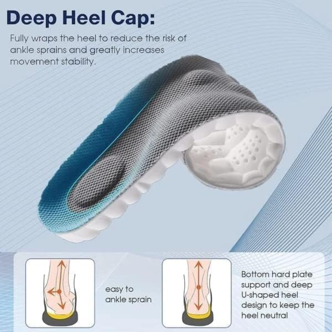 (1+1 PAIR FREE) | ElastiStep™ | 4D Highly elastic shock insoles