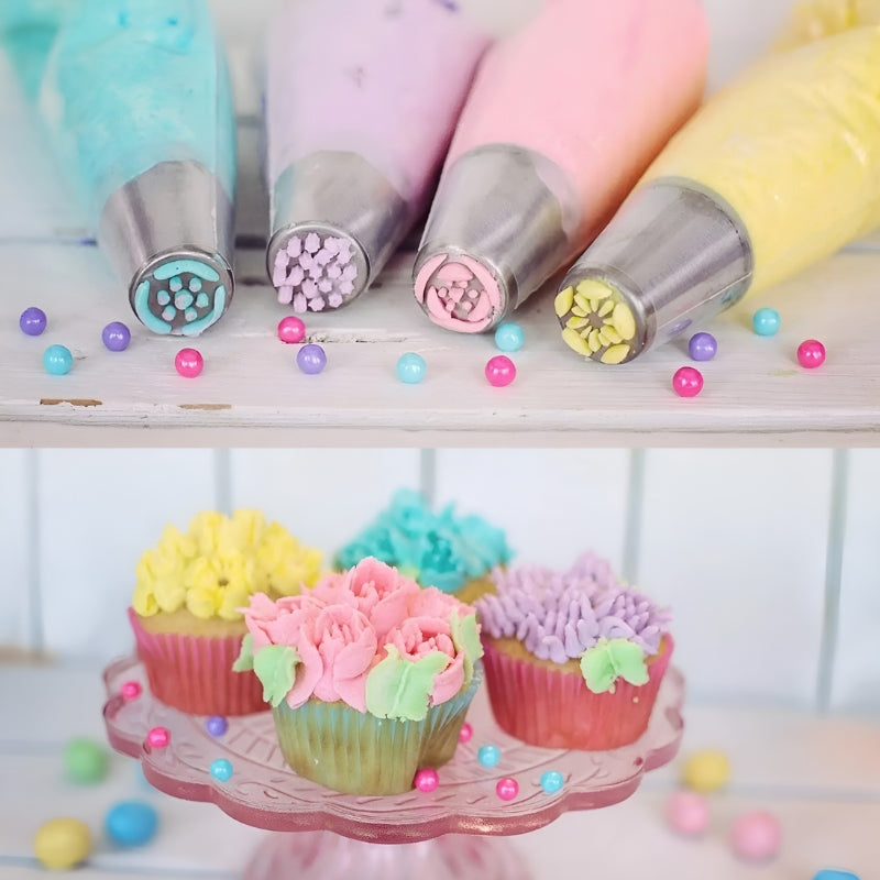 SwirlyBake™ - Russian burner ball flower nozzle stainless steel tubes