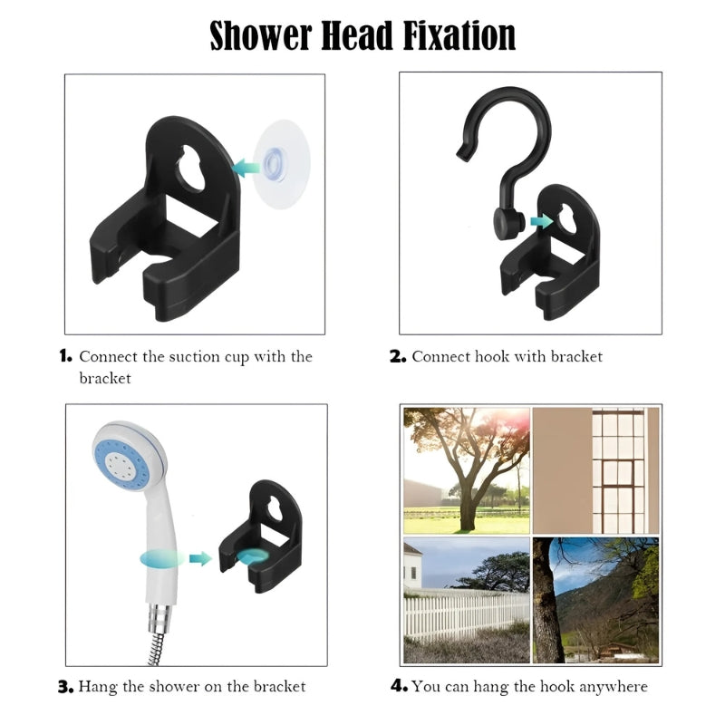 OutdoorShower™ - Portable camping shower set with USB charging station