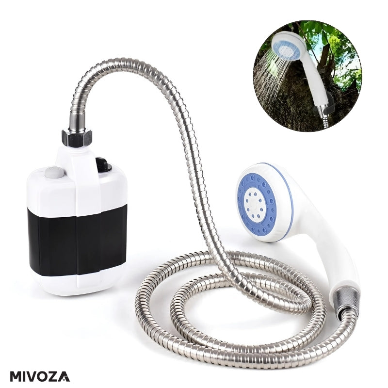OutdoorShower™ - Portable camping shower set with USB charging station