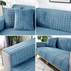 Plush anti-slip sofa cover
