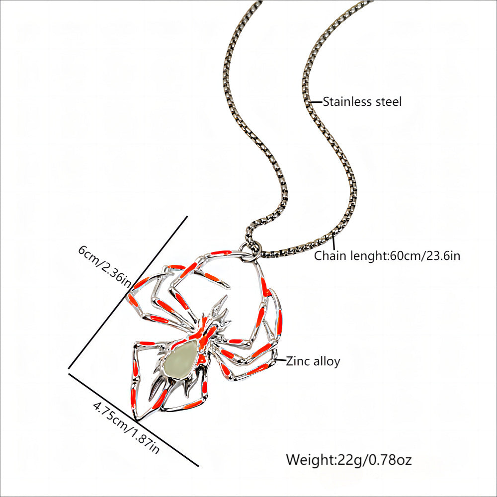 Arachneck Halloween Luminous Spider Necklace