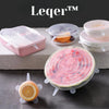 Leqer™ - Silicone expandable lids (6 pieces)