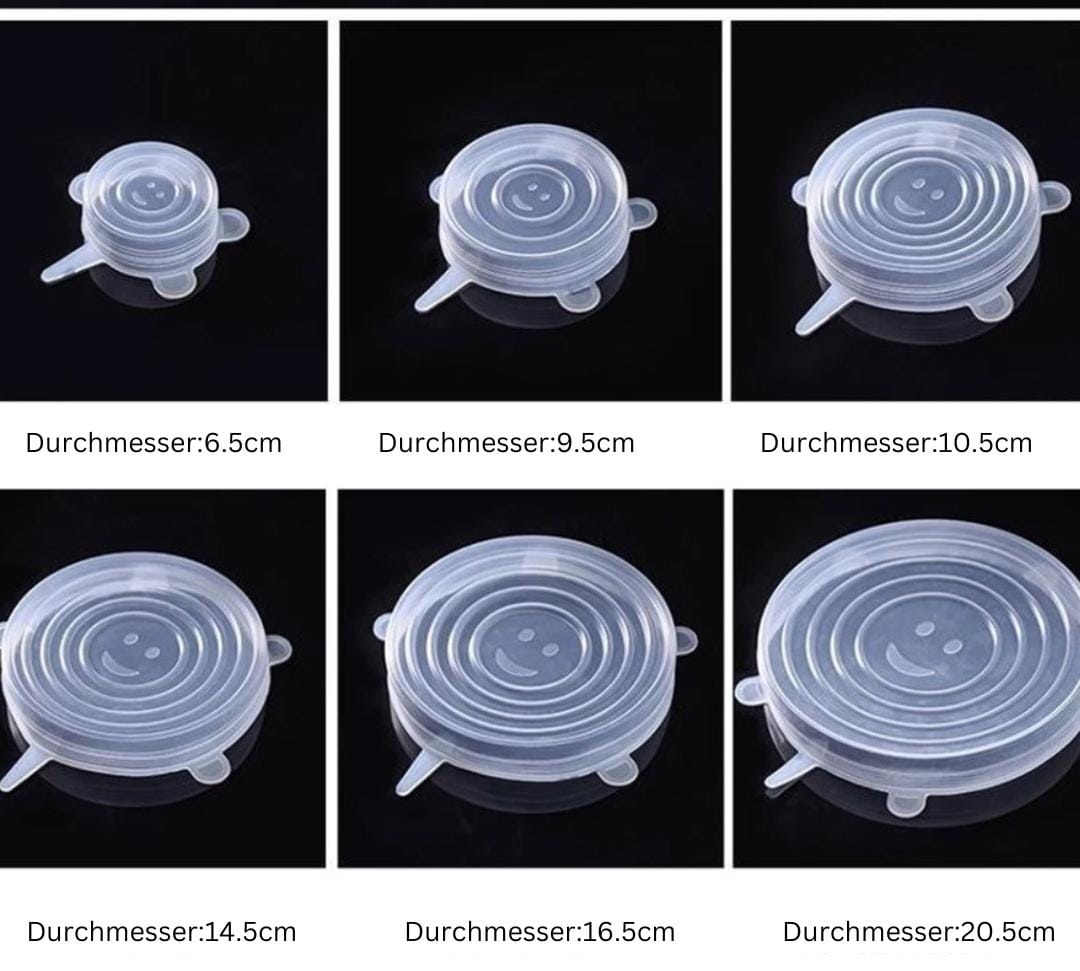 Leqer™ - Silicone expandable lids (6 pieces)