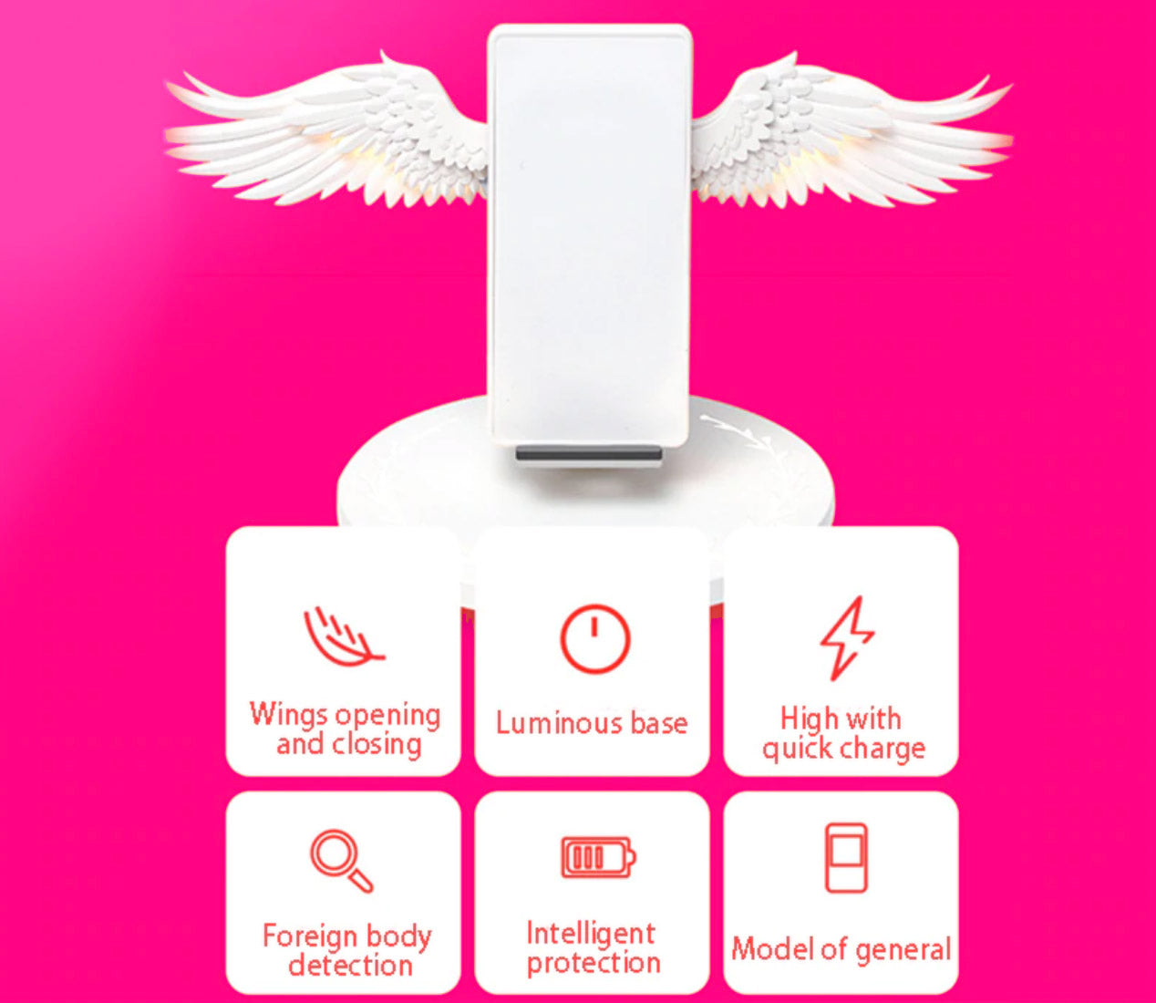 Angelwings™ - Wireless cell phone charger