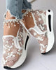 Confy™ Floral Embroidery Mesh Sneakers