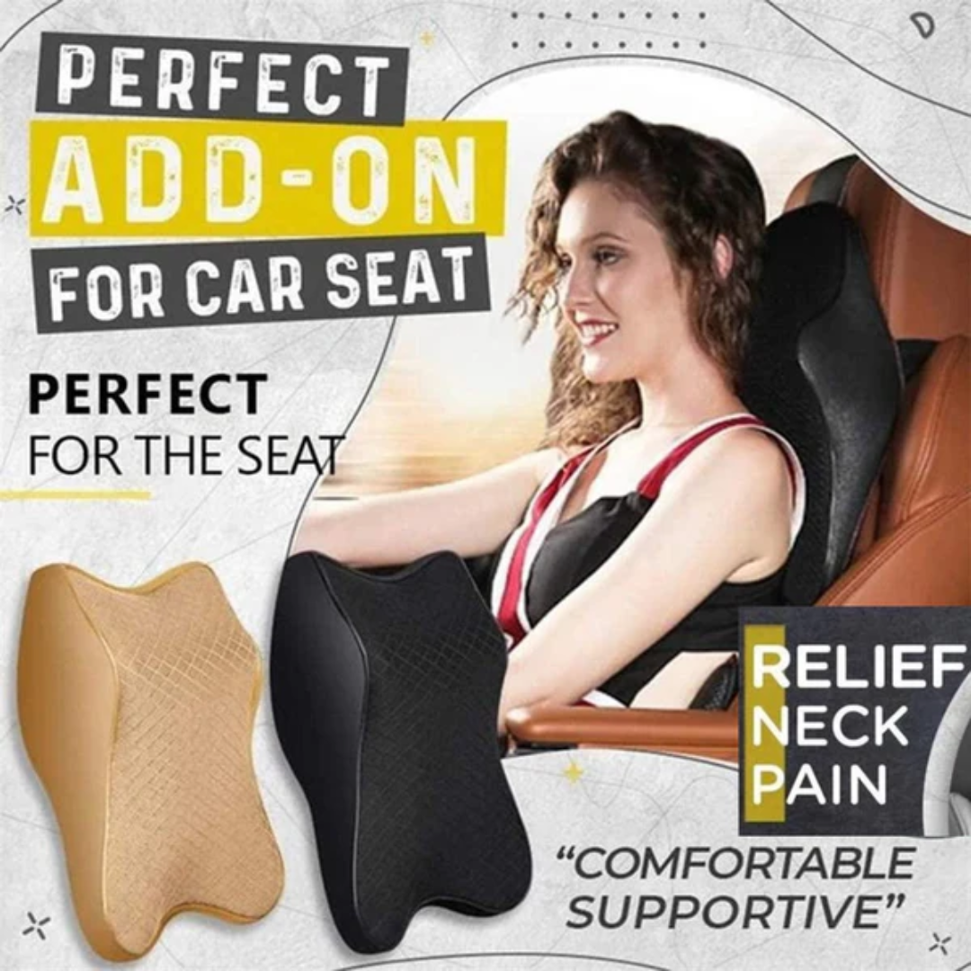 ErgoRide | Ergonomic car neck and back cushion