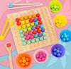 | Beadle Wooden Bead Board Game – Connect Four Style Strategy Game