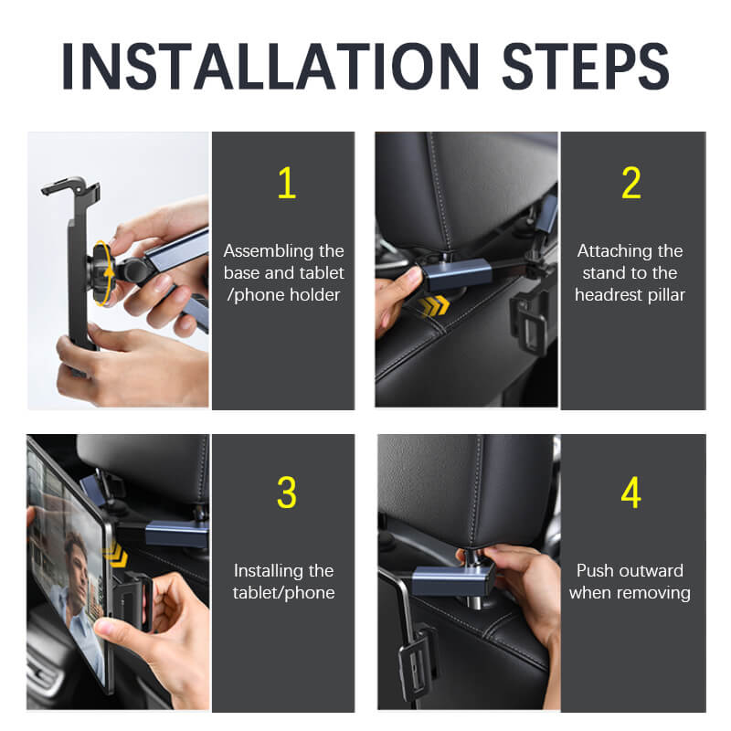 | Peakvise™ 360° Headrest Tablet/Phone Mount