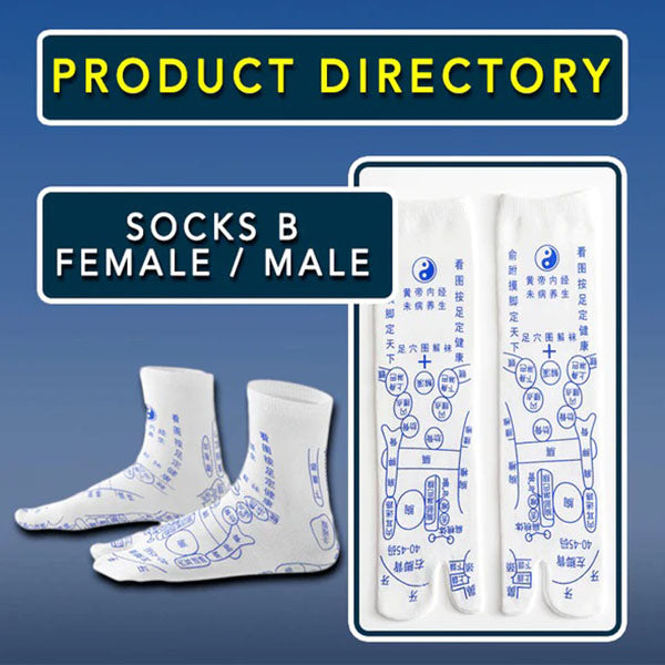 Reflexsocks™ - Acupressure reflexology sock set [last day discount]
