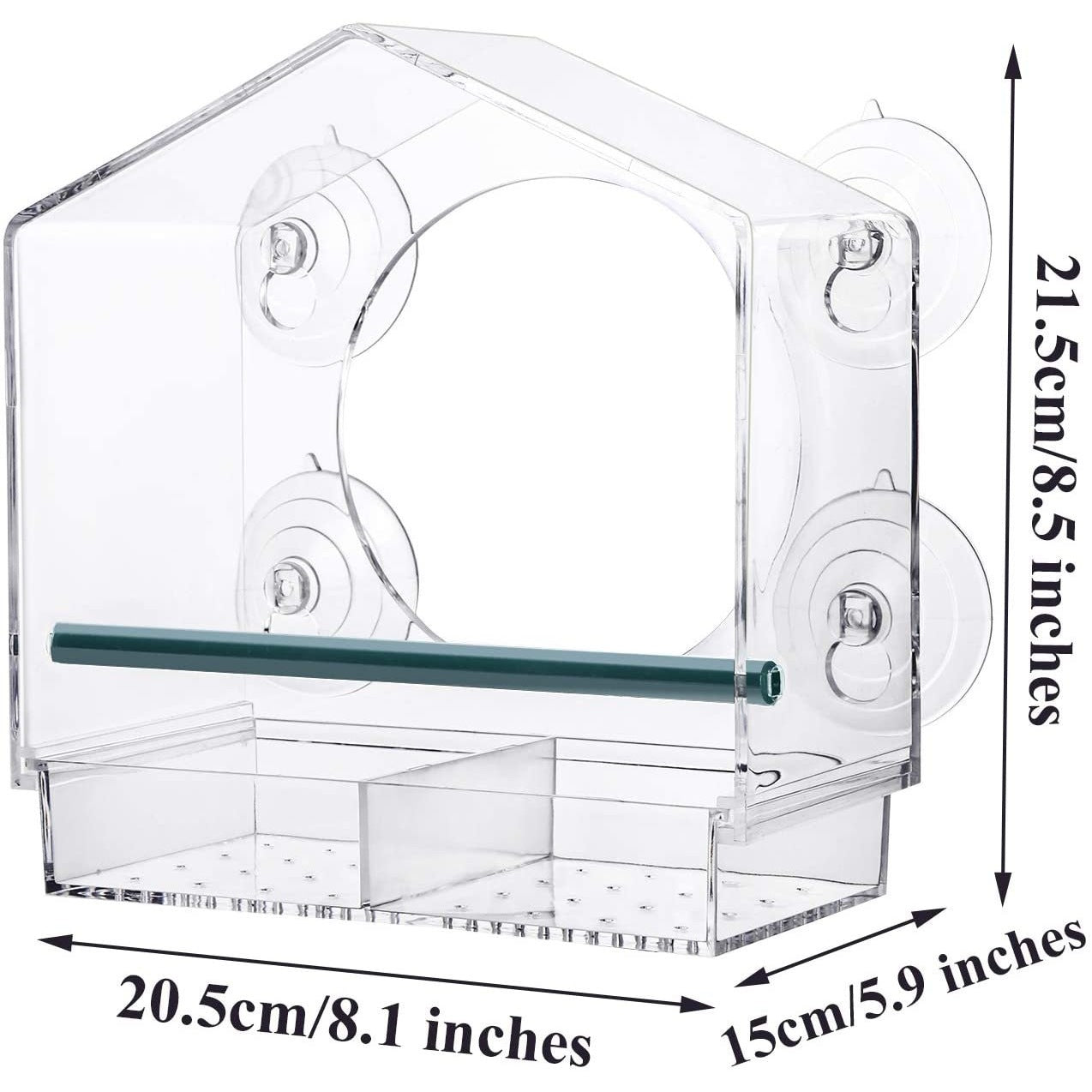 TweetieFeeder™ - Acrylic bird feeder for exterior windows [last day discount]