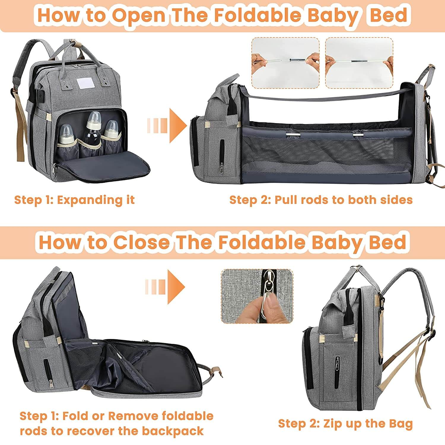 All-in-one Mum Bag™ - A real MUST HAVE for every mom!